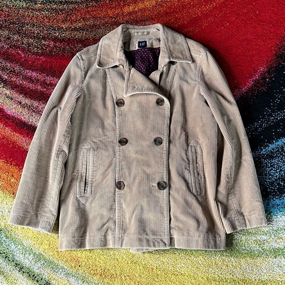 Gap corduroy jacket women’s size XL peacoat style